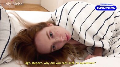 Stepbro taught stepsis how to squat on a dick to keep her warm - Loly Nebel