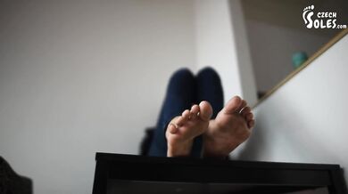 Dirty feet from barefoot walking (POV dirty feet, dirty bare feet, foot goddess, sexy soles toes)