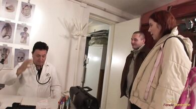 Husband fucking a pregnant fuck after a check-up in the doctor's office