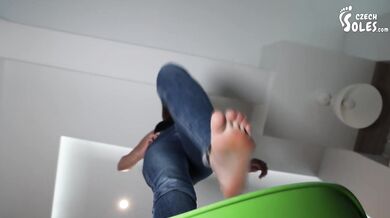 Megan's long toes and sexy feet compilation (czech feet, foot model, sexy soles, foot goddess, toes)