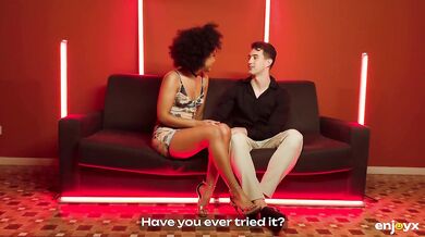 Dark-skinned Selva has a booty to die for and a whole lot of tricks to go around fucking horny guys