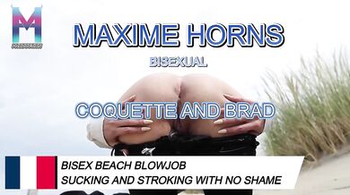 FRENCH BISEXUAL VLOG BEACH OUTDOOR EXHIB BLOWJOB SUCKING AND STROKING WITH NO SHAME