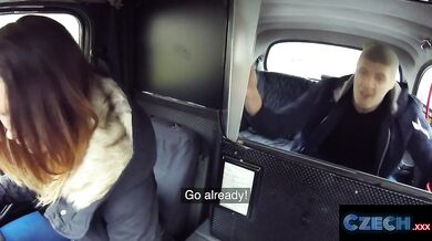Hot Brunette Czech driver with BIG TITS fucks cheeky thief - Czechxxx