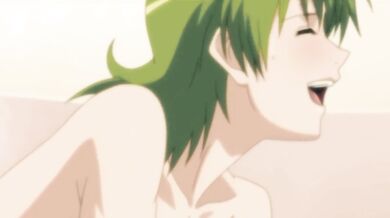 Cutie With Short Green Hair Makes Paizuri With Her Big Tits | Hentai