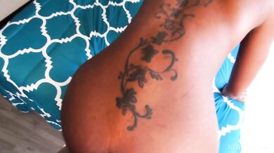 Nerdy black babe Lacey London sucks & fucks a big white cock