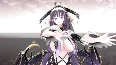 Nude Elf VTuber Strip Dance Wa Da Da | MMD