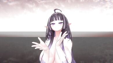 Nude Elf VTuber Strip Dance Wa Da Da | MMD