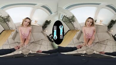 WETVR Cum Slut Lets Big Cock Frost Her Face - Sophia Sterling