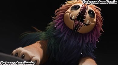 Yarnaby hentai from poppy playtime blow job R63 Furry hentai by amscomic