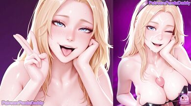 League Of Legends bunny suit hentai - big tits Lux Bunny Suit Blow Job for her boss hentai by PandaDaddy