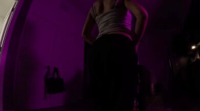 Nurse gets naked after her shift