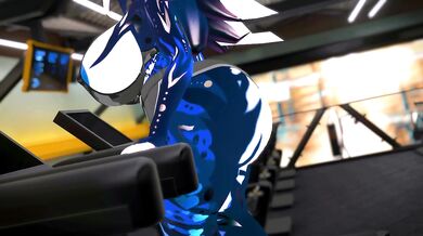 Lewd Furry MILF Expands Ass and Tits at the Gym - Fansly Preview - VRChat ERP