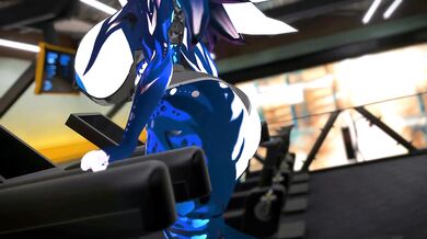 Lewd Furry MILF Expands Ass and Tits at the Gym - Fansly Preview - VRChat ERP