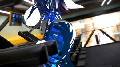 Lewd Furry MILF Expands Ass and Tits at the Gym - Fansly Preview - VRChat ERP