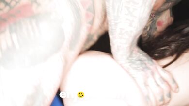 Inked huge bf drilled cute petite babe with perfect boobs!