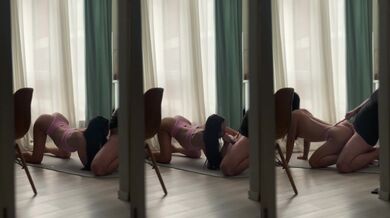 Yoga Instructor Pounds Me While My Husband Watches POV