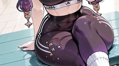 Mona makes you worship her sweaty socks and feet after her workout [Feet,Breathplay,Femdom,Edging] - HENTAI JOI - Genshin