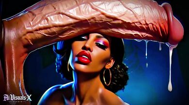 Big Boobs And Ass Ebony Goddesses - White Cock Worship: Dark ASMR & Extreme Contrast (4K AI Animated Porn)