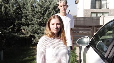 Her stepfather taught the cuckold how to properly fuck busty girls