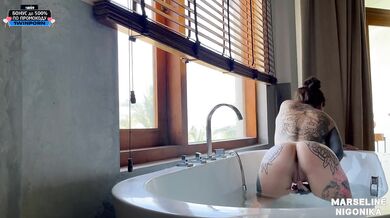 Marseline Top Masturbation in the bathtub _ 2 in one + bonus _ NIGONIKA best porn 2023