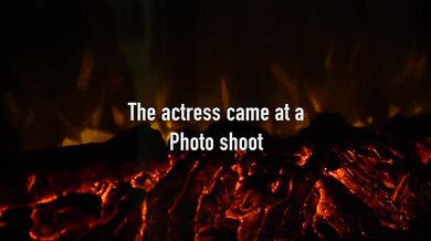 The actress came to the photo shoot and finished there