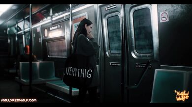 Student girl sucked dick of stranger on train - MollyRedWolf