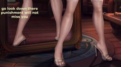 Edging and workout with Tyrande Hentai joi (Femdom Humiliation Feet CBT)