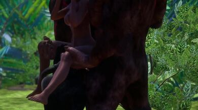 Furry gangbang | double anal and cunnilingus | wild life
