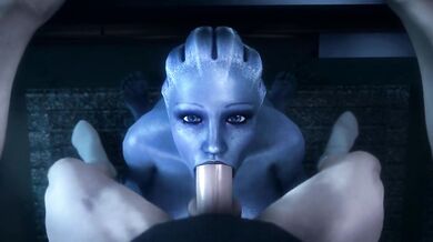 Liara T’Soni deep throat - Mass Effect (noname55)