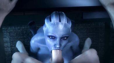 Liara T’Soni deep throat - Mass Effect (noname55)