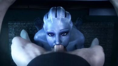 Liara T’Soni deep throat - Mass Effect (noname55)