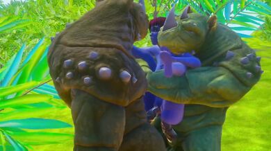 Double Furry Anal | Avatar girl | Wild life