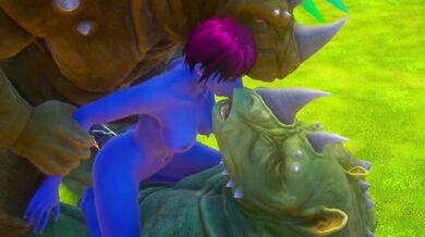 Double Furry Anal | Avatar girl | Wild life