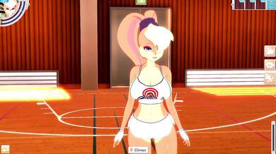 3D/Anime/Hentai: Lola Bunny bounce on a big cock and loves it !! (POV)