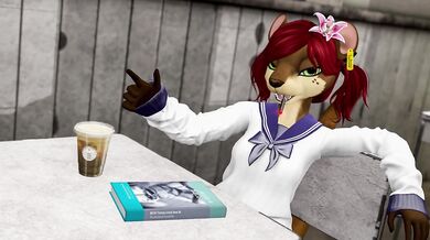 Good Girl Ott Herself in Detention - Second Life Yiff