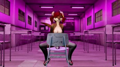 Good Girl Ott Herself in Detention - Second Life Yiff