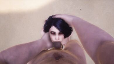 3d Animation Facefuck whith big cock Part 3