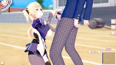 [Hentai Game Koikatsu! ]Have sex with Big tits Genshin Impact Fischl.3DCG Erotic Anime Video.
