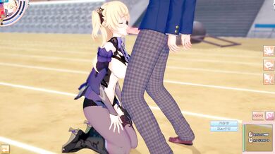 [Hentai Game Koikatsu! ]Have sex with Big tits Genshin Impact Fischl.3DCG Erotic Anime Video.