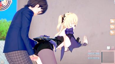 [Hentai Game Koikatsu! ]Have sex with Big tits Genshin Impact Fischl.3DCG Erotic Anime Video.