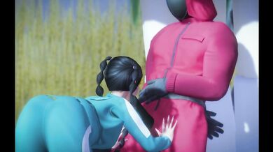 Female Contestant Gets Tight Pussy Fucked by BBC Guard (Squid Game Parody) - Second Life