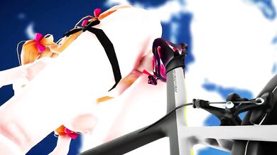 hentai mmd - bike 八雲紫 朝の特別鍛練 