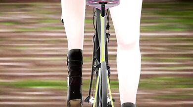 hentai mmd - bike 八雲紫 朝の特別鍛練 
