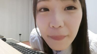 Cute Japanese Idol③Her caress is too good at an net cafe.A large amount of pre-cum is dripping.