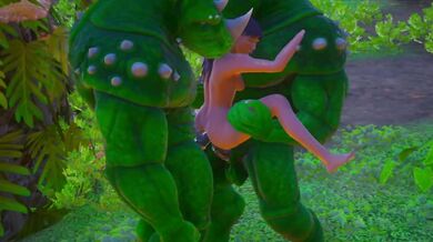 Furry aliens have a double anal challenge | wild life sex