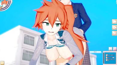 [Hentai Game Koikatsu! ]Have sex with Big tits My Hero Academia Itsuka Kendo.3DCG Erotic Anime Video