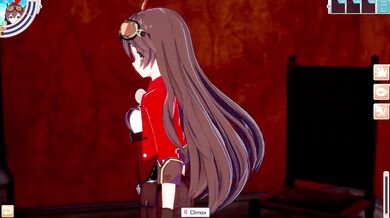 3D/Anime/Hentai.Genshin Impact: Amber orgasms over and over from Diluc's big dick !!