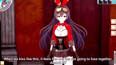 3D/Anime/Hentai.Genshin Impact: Amber orgasms over and over from Diluc's big dick !!