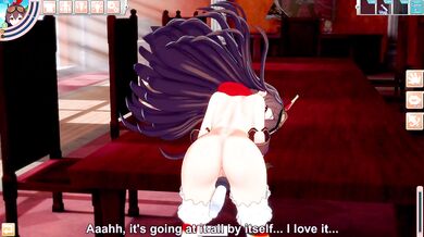 3D/Anime/Hentai.Genshin Impact: Amber orgasms over and over from Diluc's big dick !!