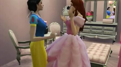 Snow White and Ariel LESBIAN Disney Fuck
